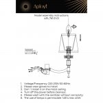 Светильник настенный бра Aployt APL.761.01.01 Mikele