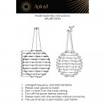 Люстра подвесная Banzhamin Aployt APL.851.03.50