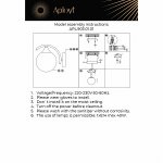 Светильник настенный бра Aployt APL.903.01.01 Arlett