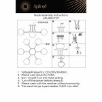 Люстра потолочная Aployt APL.906.17.07 Ewka