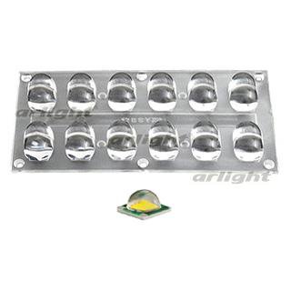 Блок линз 12BST-XP (130x60°, 12x LED) Arlight 16073 Блок линз 12BST-XP (130x60°, 12x LED) Arlight 16073
