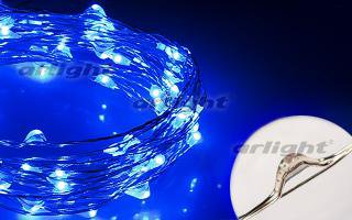 Светодиодная нить WR-5000-12V-Blue (1608, 100LED) Arlight 17995