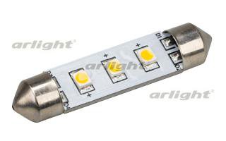 Автолампа ARL-F42-3E Warm White (10-30V, 3 LED 2835) (ANR, Открытый) Arlight 19424