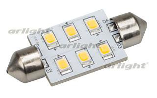 Автолампа ARL-F37-6E Warm White (10-30V, 6 LED 2835) Arlight 19428