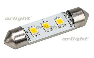 Автолампа ARL-F37-3E Warm White (10-30V, 3 LED 2835) Arlight 19430