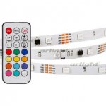 Лента SPI-5000-5060-30 12V Cx3 RGB-Remote (10mm, 7.2W, IP20) Arlight 020978(1)