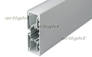 Профиль с экраном S2-WALL-X2-H128-2500 ANOD+OPAL Arlight 21179 Профиль с экраном S2-WALL-X2-H128-2500 ANOD+OPAL Arlight 21179