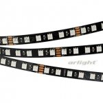 Лента RT 2-5000 24V RGB 3X (5060, 420 LED, BLACK) Arlight 21759