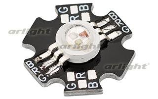 Мощный светодиод ARPL-Star-3W-EPA-RGB (350mA, W/W) Arlight 22248