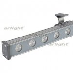 Светодиодный прожектор AR-LINE-1000M-24W-24V RGB (Grey, 30 deg, DMX512) Arlight 23624