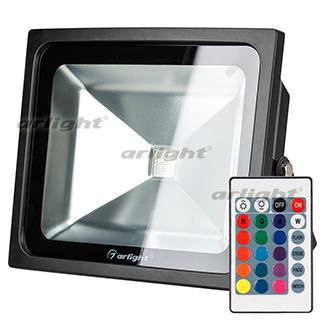 Светодиодный прожектор AR-FLB-50W-220V RGB (IR ПДУ Карта 24кн) Arlight 23853 Светодиодный прожектор AR-FLB-50W-220V RGB (IR ПДУ Карта 24кн) Arlight 23853