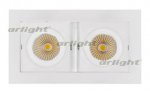 Светильник CL-KARDAN-S180x102-2x9W Warm (WH, 38 deg) Arlight 24127