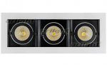 Светильник CL-KARDAN-S260x102-3x9W White (WH-BK, 38 deg) (Arlight, IP20 Металл, 3 года) Arlight 24134
