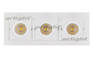 Светильник CL-KARDAN-S260x102-3x9W White (WH, 38 deg) (Arlight, IP20 Металл, 3 года) Arlight 24139