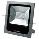 Светодиодный прожектор AR-FLAT-50W-220V Green (Grey, 120 deg) Arlight 24177