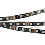 Лента SPI-5000-5060-60 12V Cx3 RGB-Auto (Black 10mm, 13.2W, IP20) Arlight 024600(1)