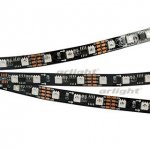 Лента SPI-5000-AM 12V RGB (5060,300 LED x3,1804, Black)