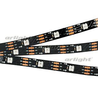 Лента SPI-5000-AM 5V RGB (5060, 150 LED x1, 2812, Black) Arlight 24707