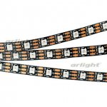 Лента SPI-5000-AM 5V RGB (5060, 300 LED x1, 2812, Black)