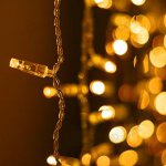 Светодиодная гирлянда ARD-CURTAIN-CLASSIC-2000x1500-CLEAR-360LED Yellow (230V, 60W) Arlight 24850