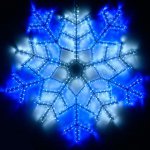 Фигура ARD-SNOWFLAKE-M6-890x890-576LED White/Blue (230V, 20W) Arlight 25309