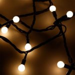 Светодиодная гирлянда ARD-BALL-CLASSIC-D13-20000-BLACK-200LED WARM (230V, 14W) Arlight 25578