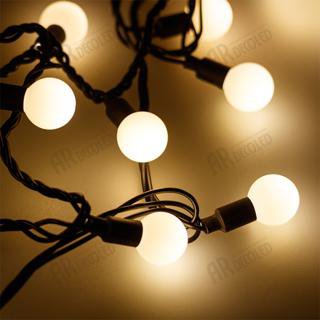 Светодиодная гирлянда ARD-BALL-CLASSIC-D23-20000-BLACK-160LED WARM (230V, 7W) Arlight 25631
