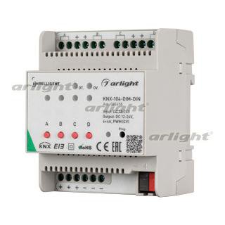 INTELLIGENT ARLIGHT Диммер KNX-104-DIM-DIN (12-24V, 4x4A) Arlight 25658