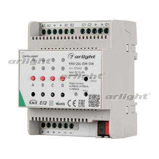 INTELLIGENT ARLIGHT Диммер KNX-204-DIM-DIN (12-48V, 8x0.35/4x0.7/2x1A) Arlight 25660