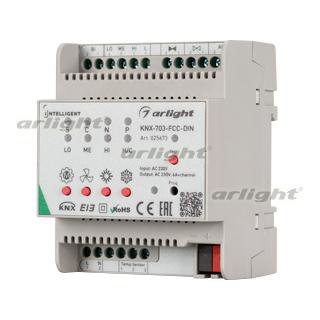 INTELLIGENT ARLIGHT Контроллер фанкойла KNX-703-FCC-DIN (230V, 3x6A) Arlight 25673