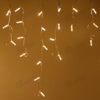 Светодиодная гирлянда ARD-EDGE-CLASSIC-2400x600-CLEAR-88LED-FLASH WARM (230V, 6W) Arlight 26005
