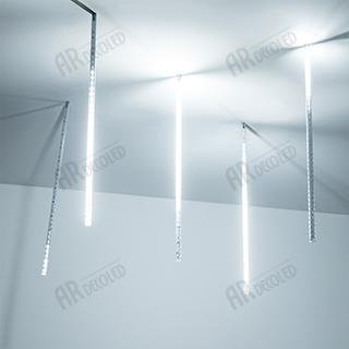 Светодиодная гирлянда ARD-ICEFALL-CLASSIC-D12-500-5PCS-CLEAR-72LED-LIVE WHITE (230V, 6W) Arlight 26049