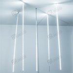 Светодиодная гирлянда ARD-ICEFALL-CLASSIC-D12-1000-5PCS-CLEAR-120LED-LIVE WHITE (230V, 11W) Arlight 26054