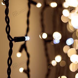 Светодиодная гирлянда ARD-CURTAIN-PRO-2000x3000-BLACK-760LED-FLASH WARM/WHITE (230V, 70W) Arlight 26059