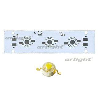 Плата 100x25-3Е-MONO Emitter (3x LED, 724-67) Arlight 27693