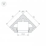 Профиль PDS45-T-2000 Arlight 12053