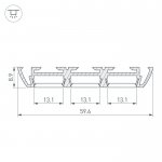 Профиль PHS-3X-2000 ANOD Arlight 13209