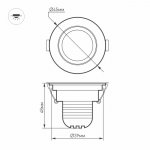 Светодиодный светильник LTM-R45WH 3W Day White 30deg Arlight 14912