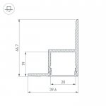 Профиль ARH-CEIL-2000 ANOD Arlight 16150
