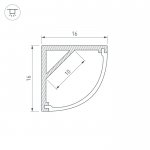 Профиль ARH-KANT-H16-2000 ANOD Arlight 16178