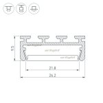 Профиль PLS-LOCK-2000 ANOD Arlight 16397