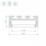 Профиль PLS-LOCK-2000 ANOD Arlight 16397