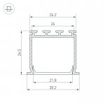 Профиль PLS-LOCK-H25-FS-2000 ANOD Arlight 16446
