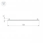 Профиль-верх TOP-LINIA140-С-2000 ANOD Arlight 16985