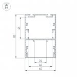 Профиль ARH-LINE-6085-2000 ANOD Arlight 18508