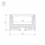 Профиль ARH-LINE-1726-2000 ANOD Arlight 18674