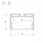 Профиль SL-LINE-4932-2000 ANOD Arlight 19308