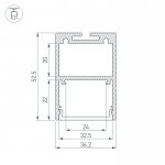 Профиль ARH-LINE-3750A-2000 ANOD Arlight 19615