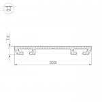 Профиль-держатель PHS-A-BASE-H3.6-2000 ANOD Arlight 19862
