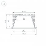 Профиль KLUS-POWER-RW70F-2000 ANOD Arlight 19881